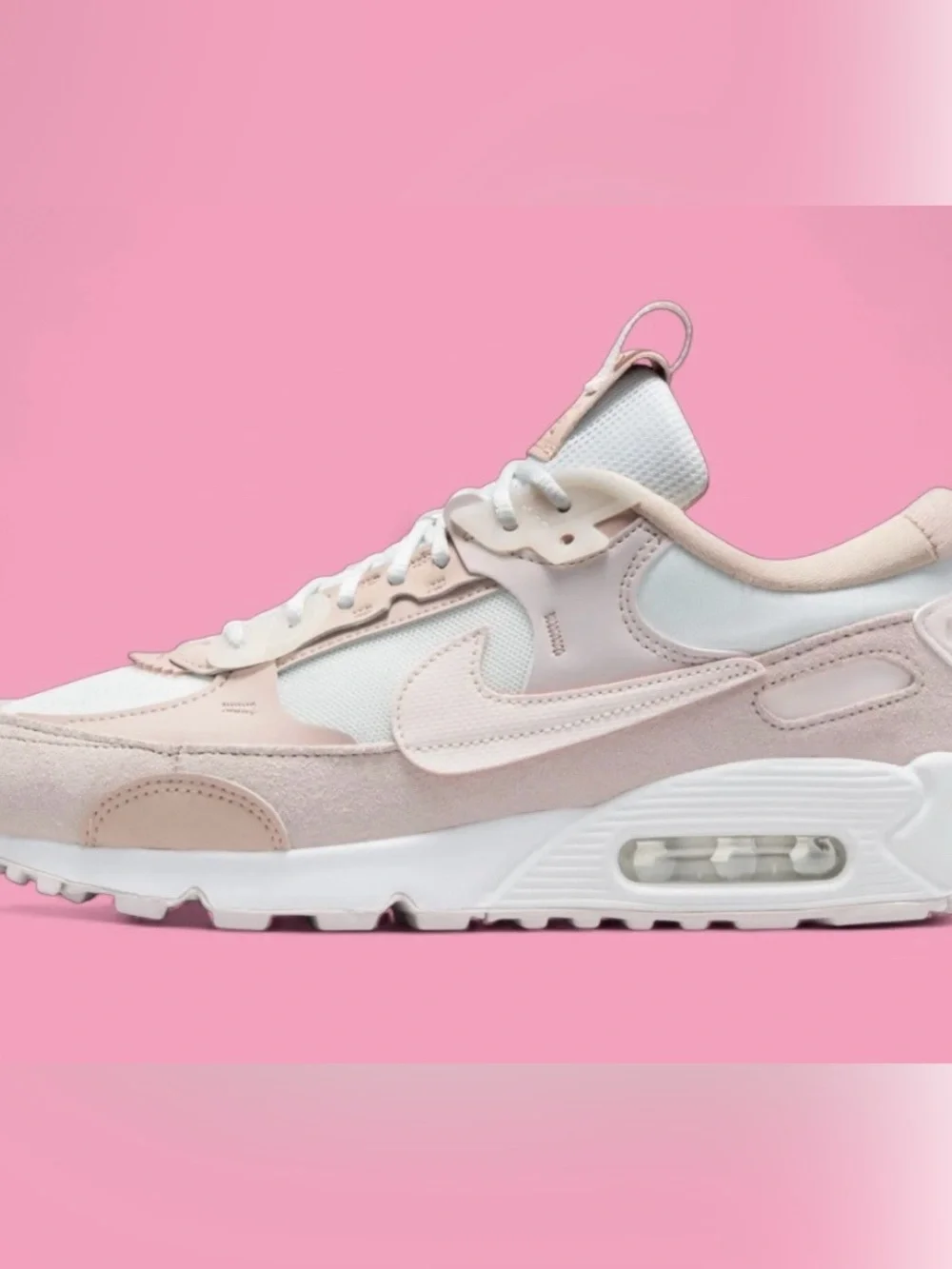 Nike Air Max 90 Futura Summit White Light Soft Pink DM9922-104 Women's Size 7